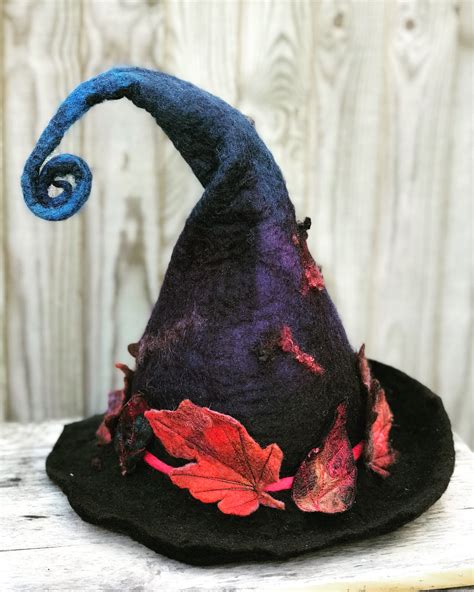 Dark and crimson witch hat